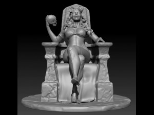 lady death comic book character 3D-Druckmodell
