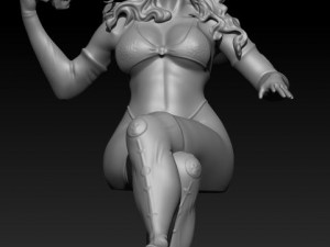 lady death comic book character 3D-Druckmodell