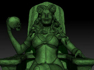 lady death comic book character 3D Print Model