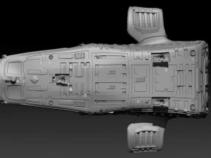 space freighter 3D Model