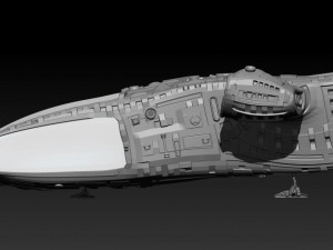 space freighter 3D Модель