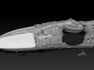 space freighter 3D Model
