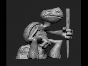 tortoise desktop model - pen holder Modello 3D