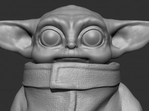 baby yoda from the mandalorian 3D Print Model