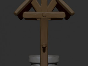 old well low-poly 3D Модель
