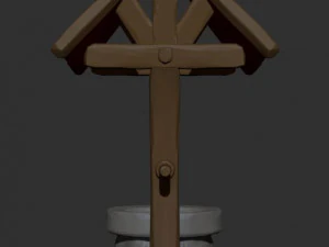 old well low-poly 3D Model