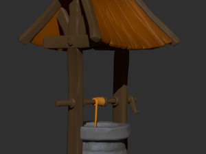 old well low-poly 3D Модель