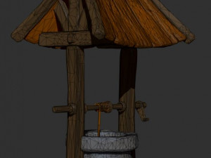 old well low-poly 3D Модель