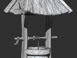 old well low-poly 3D Model