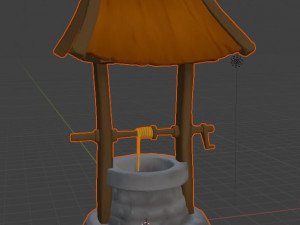 old well low-poly 3D Модель
