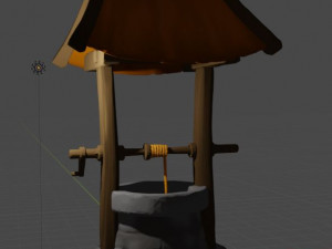 old well low-poly 3D Модель