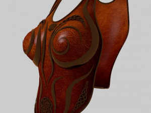 celtic female armour 3D Modell