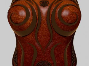 celtic female armour 3D Model