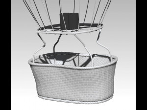 hot air balloon 3D-Modell