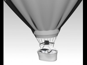 hot air balloon 3D-Modell
