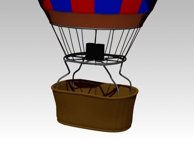 hot air balloon 3D-Modell .c4d .max .obj .3ds .fbx .stl .blend 