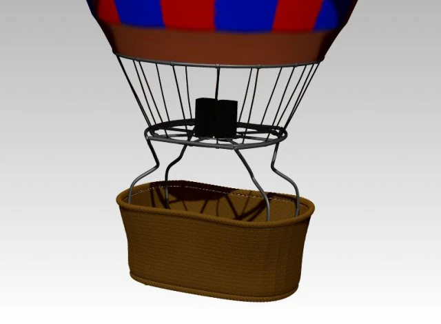 hot air balloon 3D Model .c4d .max .obj .3ds .fbx .stl .blend 
