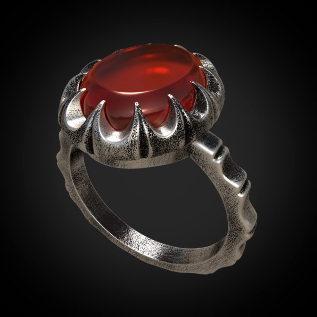 ancient ring 3D मॉडल .c4d .max .obj .3ds .fbx .stl .blend 