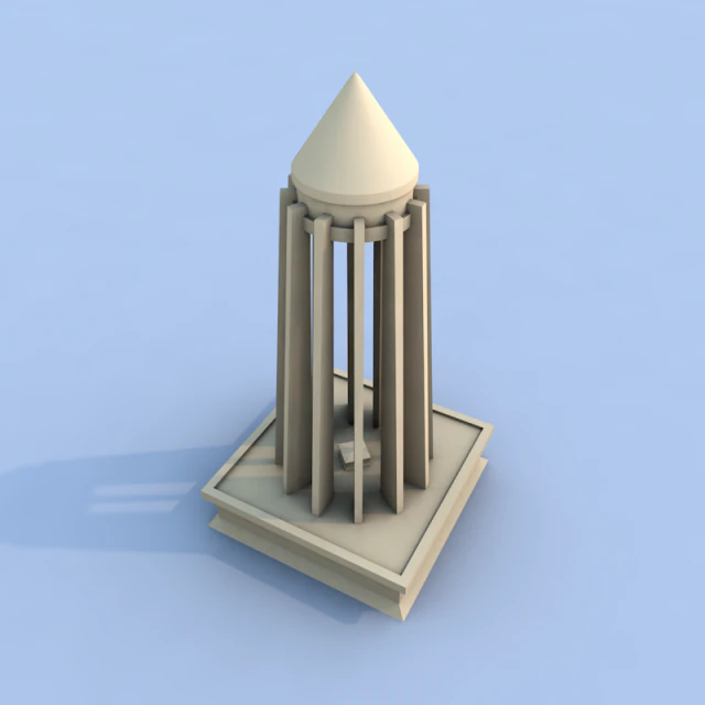 ibn sina temple 3D Print Model .c4d .max .obj .3ds .fbx .stl .blend 