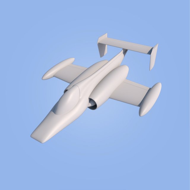 race jet airplane 3D प्रिंट मॉडल .c4d .max .obj .3ds .fbx .stl .blend 
