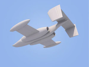 race jet airplane 3D Print Model