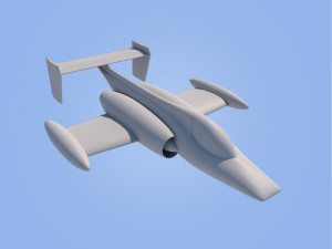 race jet airplane 3D प्रिंट मॉडल