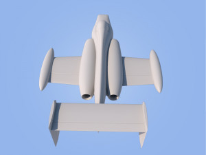 race jet airplane 3D प्रिंट मॉडल