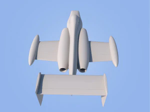 race jet airplane 3D Print Model