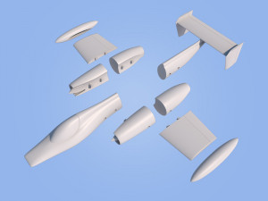 race jet airplane 3D प्रिंट मॉडल