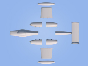 race jet airplane 3D प्रिंट मॉडल