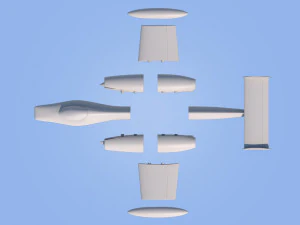 race jet airplane 3D Print Model