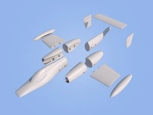 race jet airplane 3D Print Model
