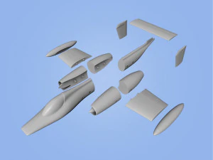 race jet airplane 3D Print Model