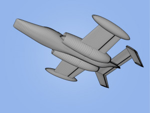 race jet airplane 3D प्रिंट मॉडल