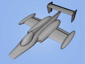 race jet airplane 3D प्रिंट मॉडल