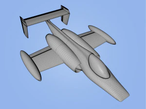 race jet airplane 3D Print Model