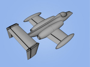 race jet airplane 3D प्रिंट मॉडल