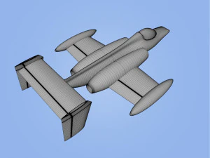 race jet airplane 3D Print Model