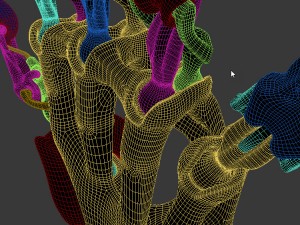 biomimetic articulated hand 3D-Druckmodell
