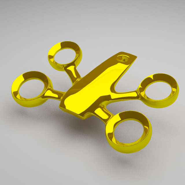 dron necklace 3D Print Model .c4d .max .obj .3ds .fbx .stl .blend