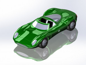1966 Jaguar 3Dプリントモデル