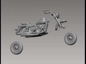 Chopper Model Cetak 3D