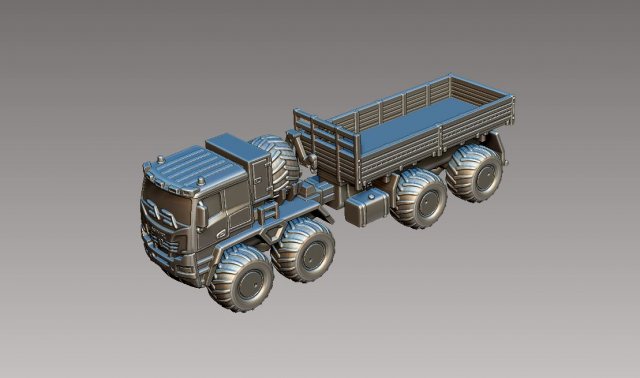 KamAZ Arctic 3Dプリントモデル .c4d .max .obj .3ds .fbx .stl .blend 