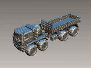 カマズ北極 3Dプリントモデル