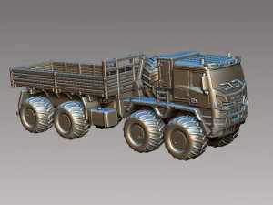 KamAZ Arctic 3D Print Model