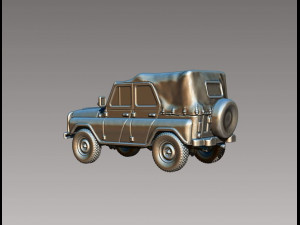 UAZ-469 tent 3D 프린트 모델