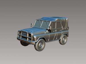 UAZ-469 tent 3D 打印模型