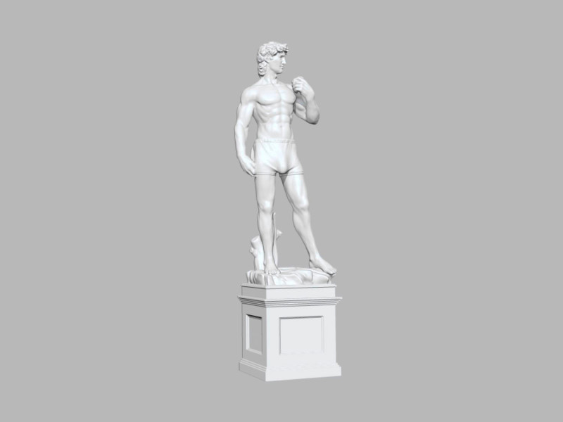 David in panties 3D 프린트 모델 .c4d .max .obj .3ds .fbx .stl .blend 