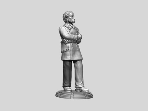 Pushkin Alexander Sergeevich 3D प्रिंट मॉडल