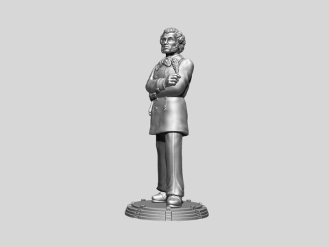 Pushkin Alexander Sergeevich Model Cetak 3D